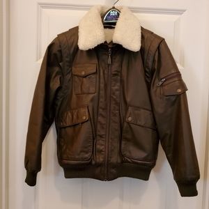 Leather, London Fog Youth Jacket